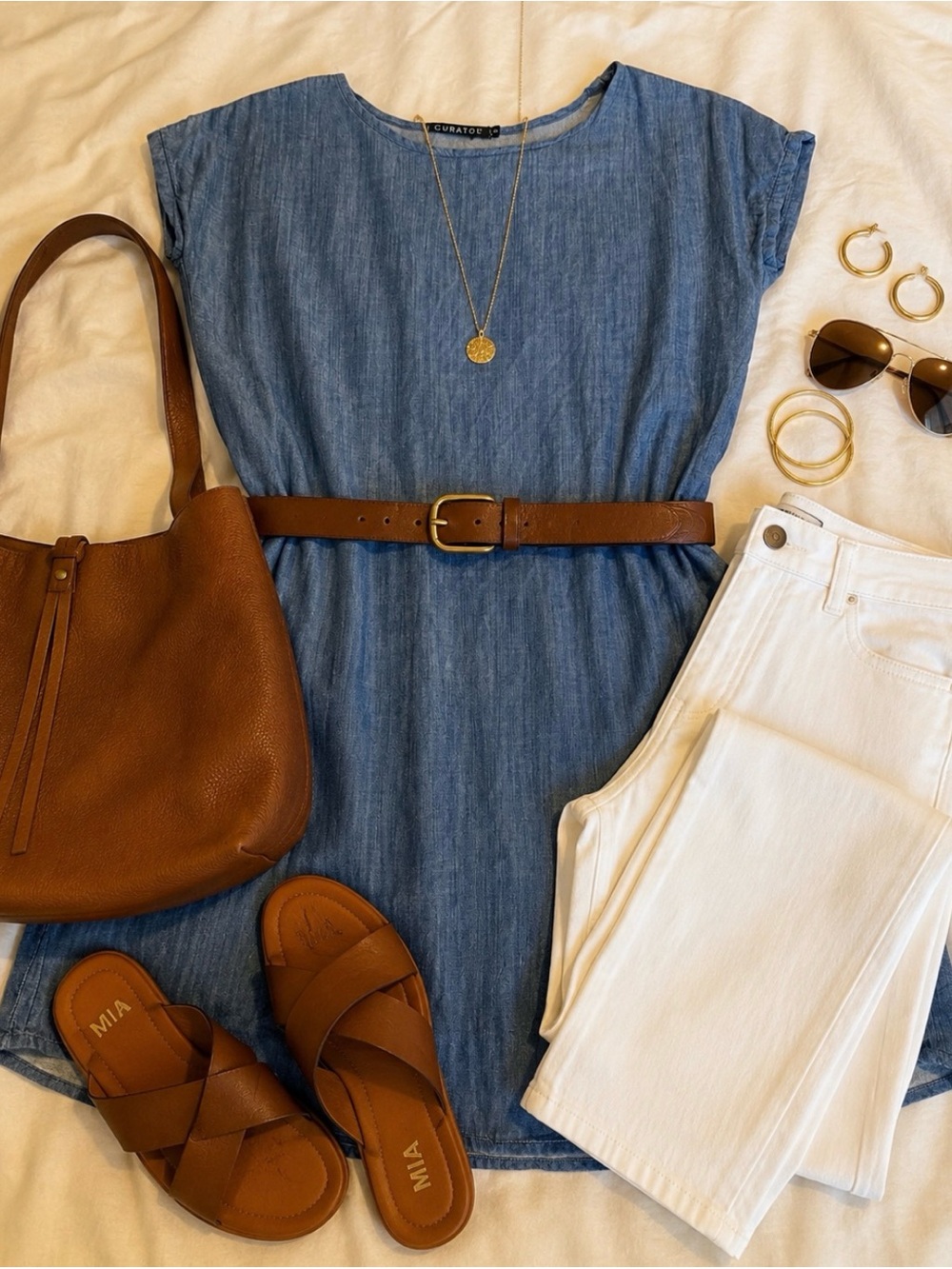 Lightweight Blue Women's Tunic Top